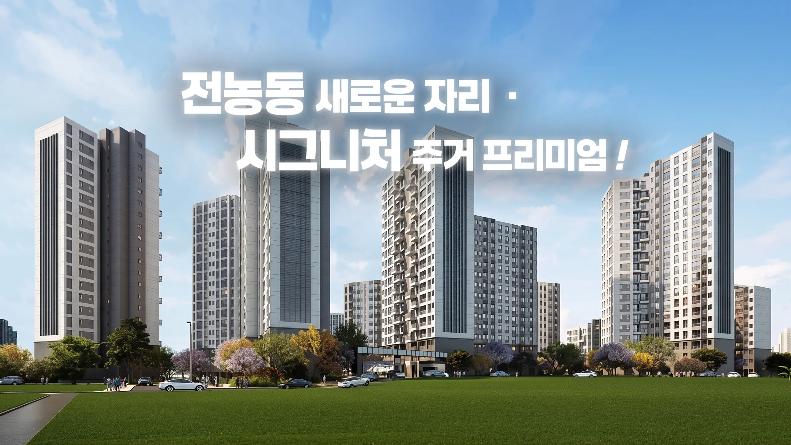 청량리 시그니처 아파트 외관